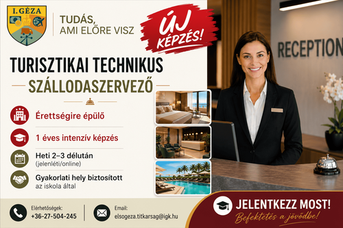 TURISZTIKAI TECNHIKUS SZÁLLODASZERVEZŐ